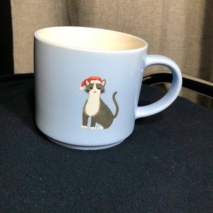 Tuxedo Cat in Santa Hat Holiday Mug Christmas Winter 16 oz